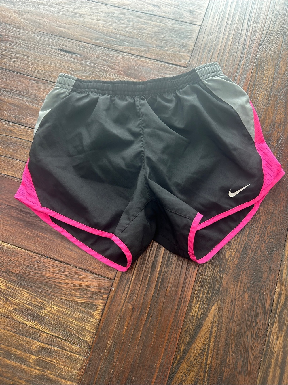 Nike Women’s Black with Pink Trim Athletic Shorts